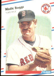 1988 Fleer Baseball Cards      345     Wade Boggs